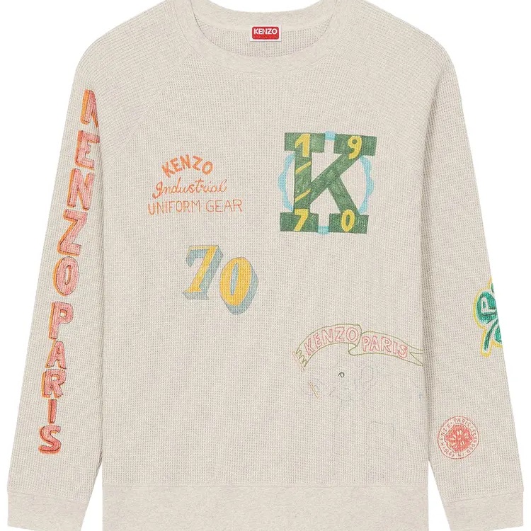 Kenzo Drawn Varsity Oversize Sweater Size Small Brand New With Tags
